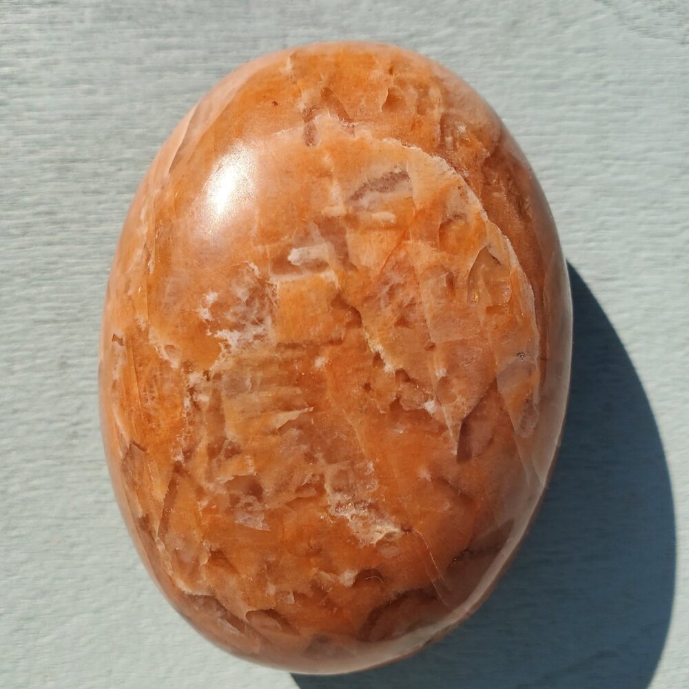 Peach Moonstone Palm Pillow (116)